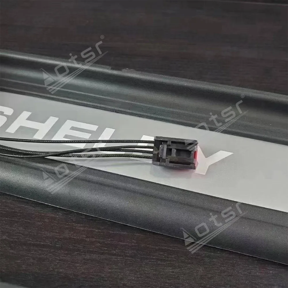 

Car Decoration For Ford Mustang 2015-2022 Car Interior Door Welcome Pedal Threshold Panel Trim Strips Car Accessories