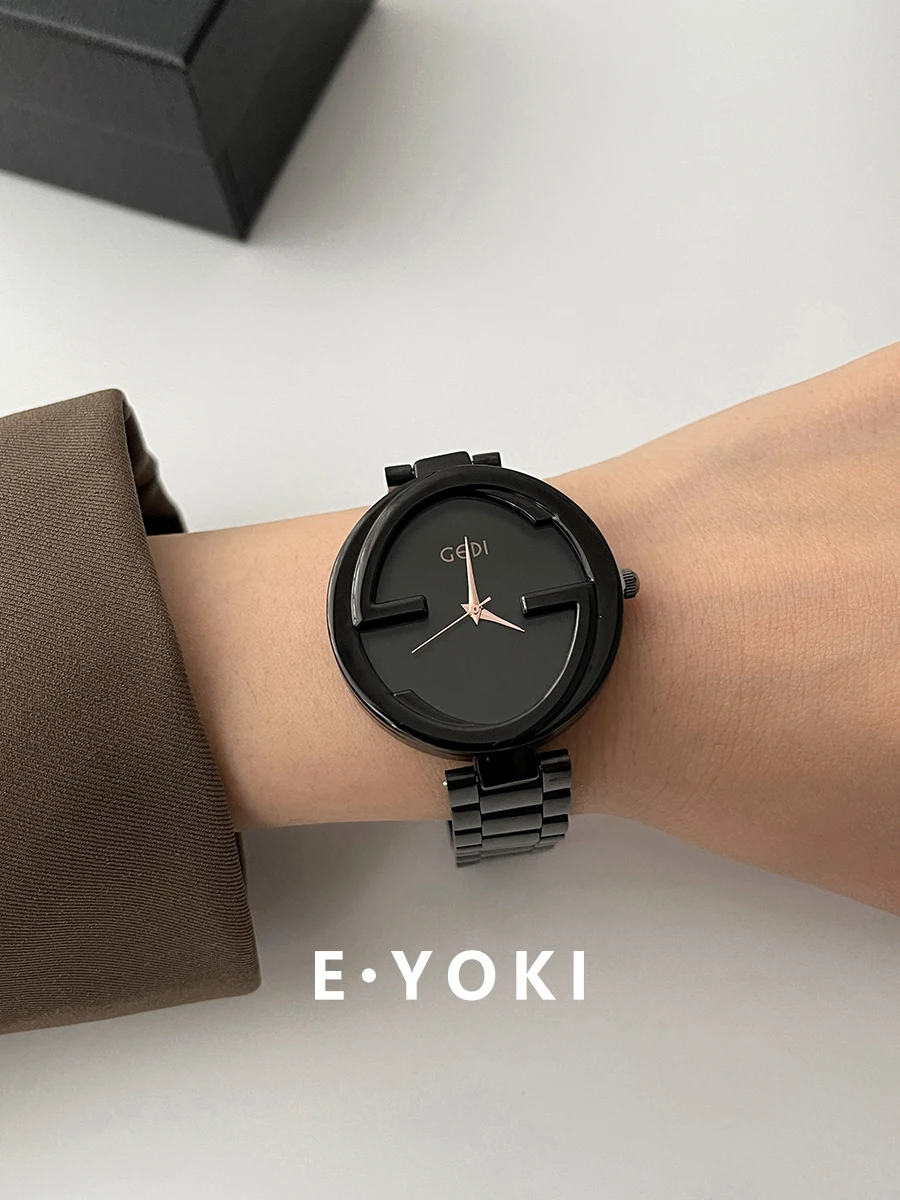 

Elegant Women'S WristwatchLarge DialBlack Lettering, Luxurious Quartz Watch For WomenExquisite Women'S WristwatchWomen'S Series.