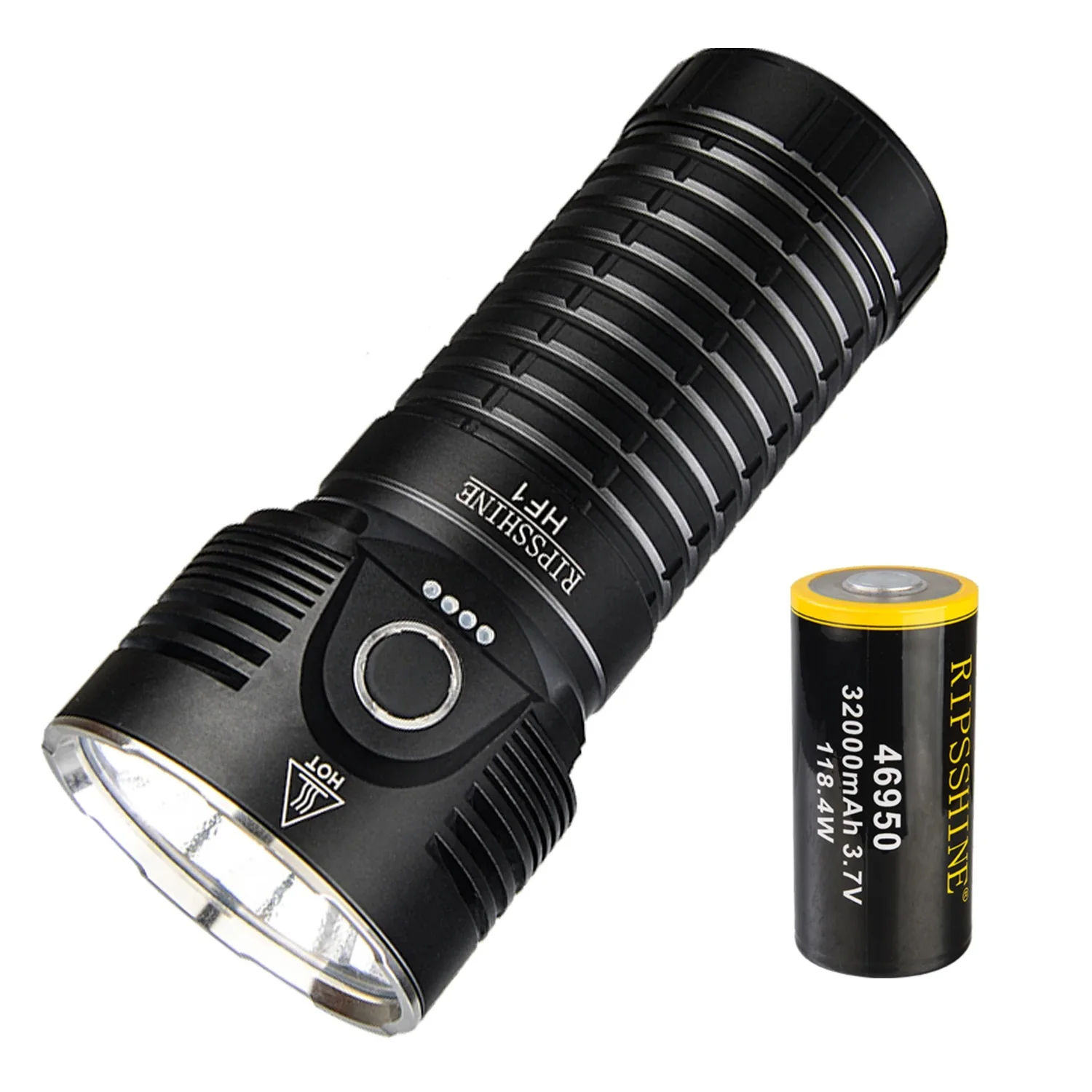 Imagem -04 - Recarregável Super Bright Led Torch Light Lanterna de Alta Poderosa Caça e Busca de Luz 46950 Bateria Xhp50.2 20000lm