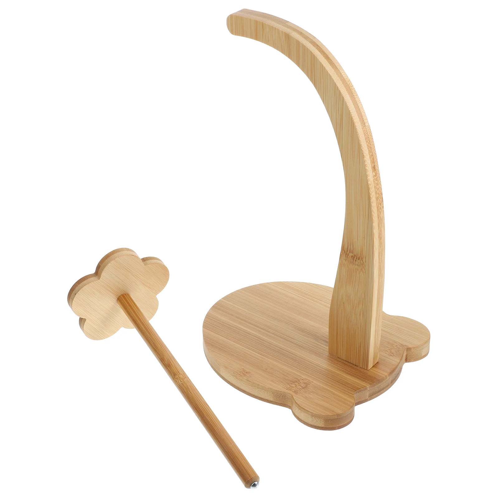 

Bamboo Yarn Holder Spinner Durable Wood Crochet Thread Ball Winder Gadgets Storage Creel Knitting DIY Crafts Smooth Rotation