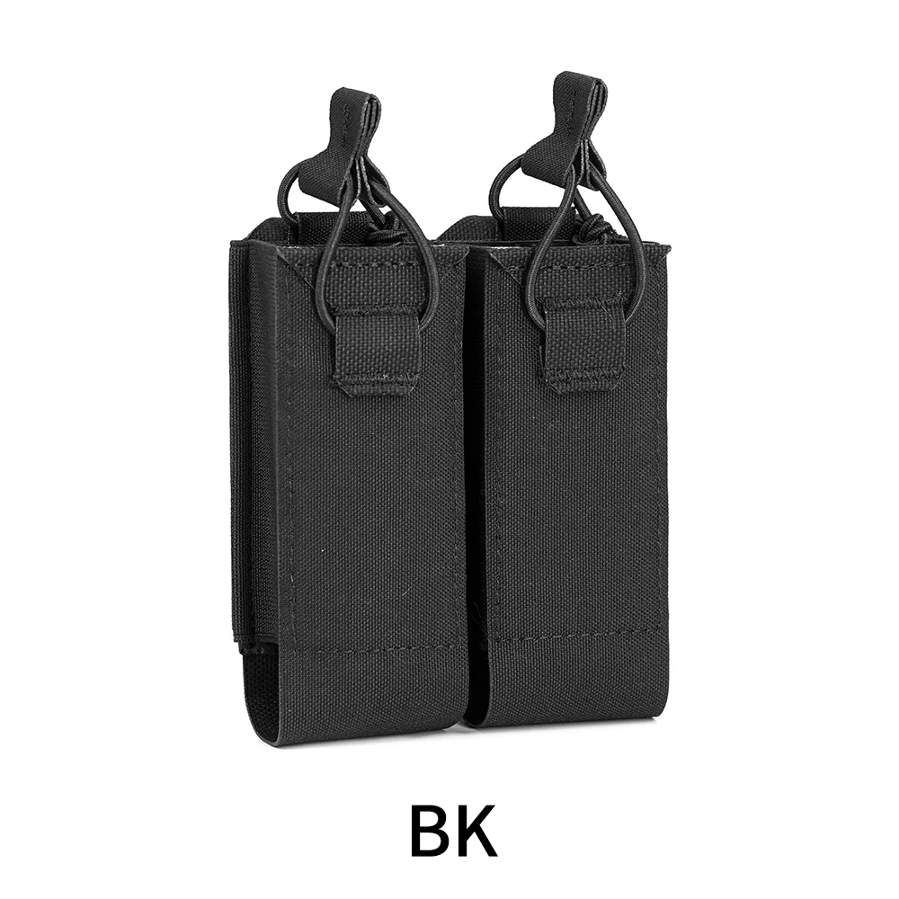 .45 Dual Magazines Double Mag Pouch Hunting Equipment Accessories Tactical Gear Smg Molle Airsoft Mpx P90 Ump45  Wargame Outdoor