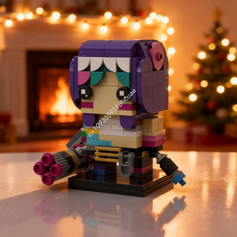 

248pcs MOC Jinx Arcane BrickHeadz Brickheadzed Model Building Blocks Christmas Gift Construction Assemble DIY Toy Creative Idea