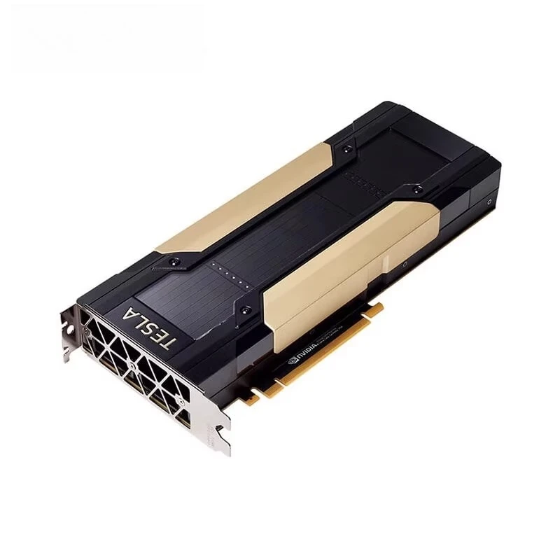 بطاقة رسومات NVIDIA Tesla V100 16G/32G GPU خادم التعلم العميق بطاقة رسومات الذكاء الاصطناعي