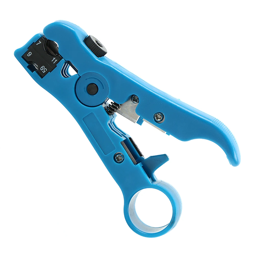 For UTP/STP RG59 RG6 RG7 RG11 Electric Stripping Tools Multi-functional Cable Wire Pliers Cutter Striper