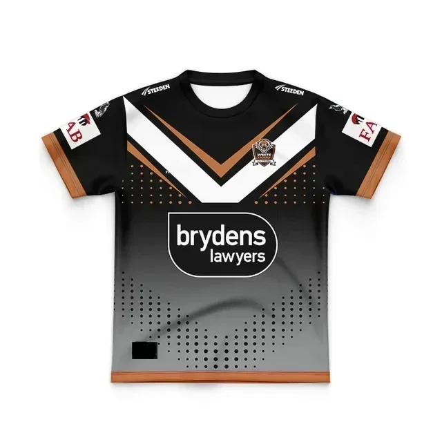 2024 West Tijgers Kids Home / Away / Training Rugby Jersey-Herenmaat: 16-26 (Printnummer) Topkwaliteit