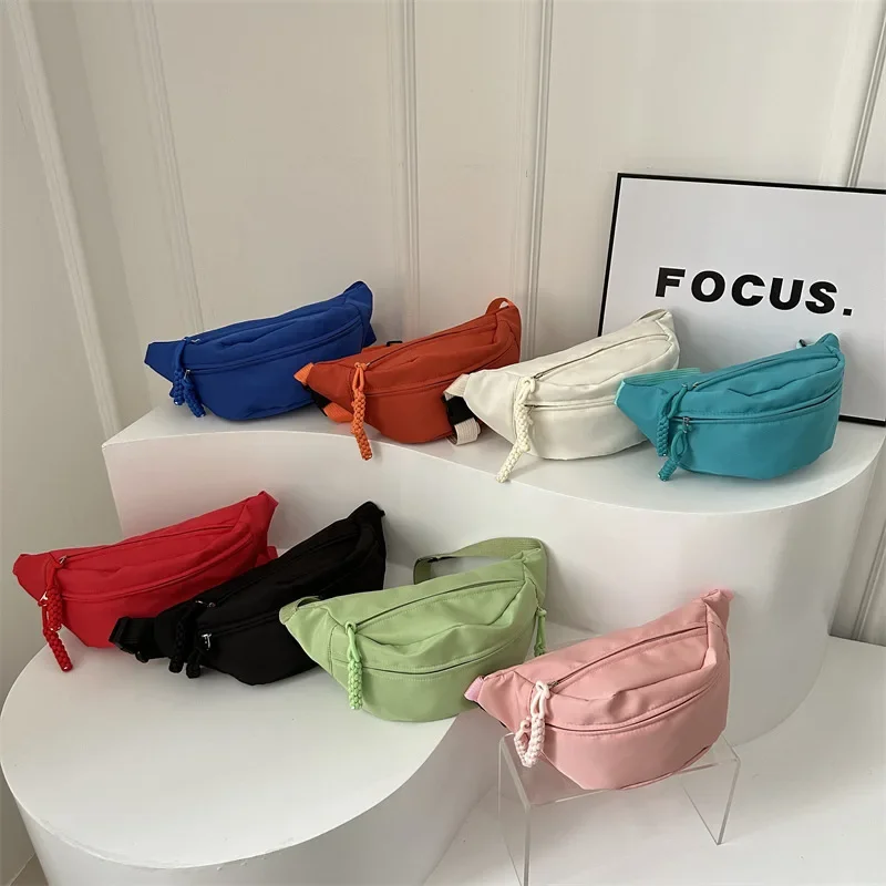 

Chest Bag Banana bag for Women Sling Crossbody Waist Pack Canvas Running Waist Casual Fanny Packs Sport Half Moon Belt Bag