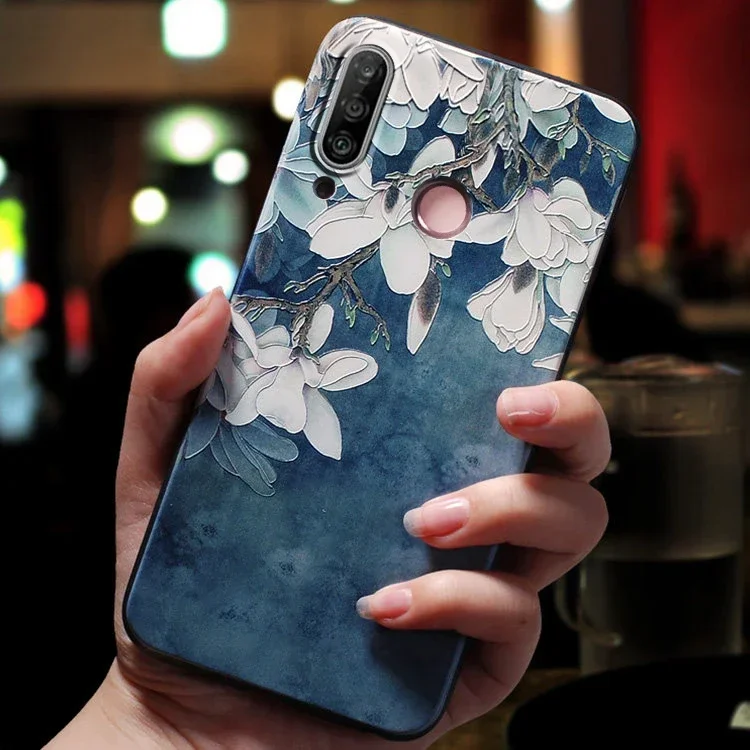 For Huawei P30 P20 P40 Lite Pro E P30Lite P40Lite P30Pro Case Honor 50 Pro 10 Lite 50Pro 10i Case Cute 3D Rose Phone Cover