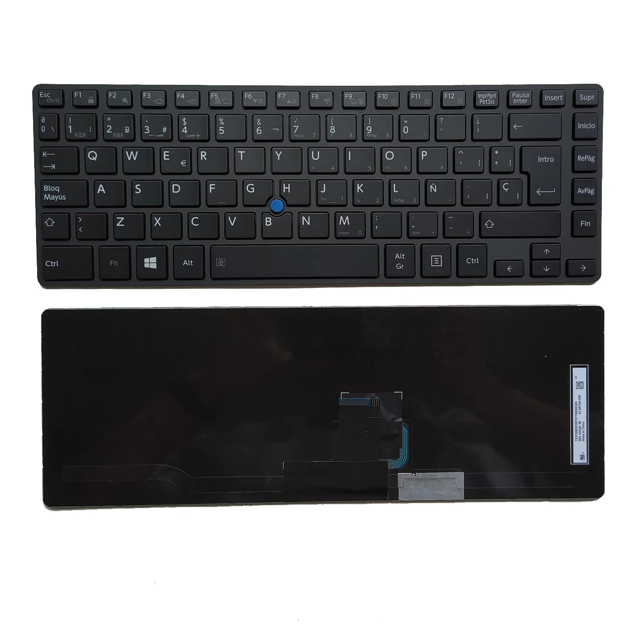 New SP Spanish Keyboard For Toshiba Tecra Z40 Z40A Z40-A Z40T Z40-AK Z40-AB Z40-B Z40t-A Black With Frame