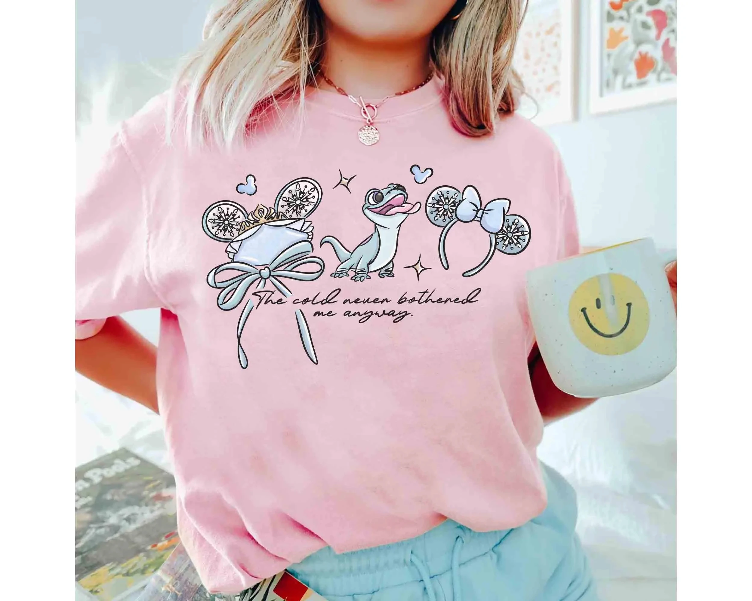 Disney Frozen moda Casual princesa Elsa y Anna, Xuebao y Reno Sven patrón de acuarela Unisex algodón estilo callejero