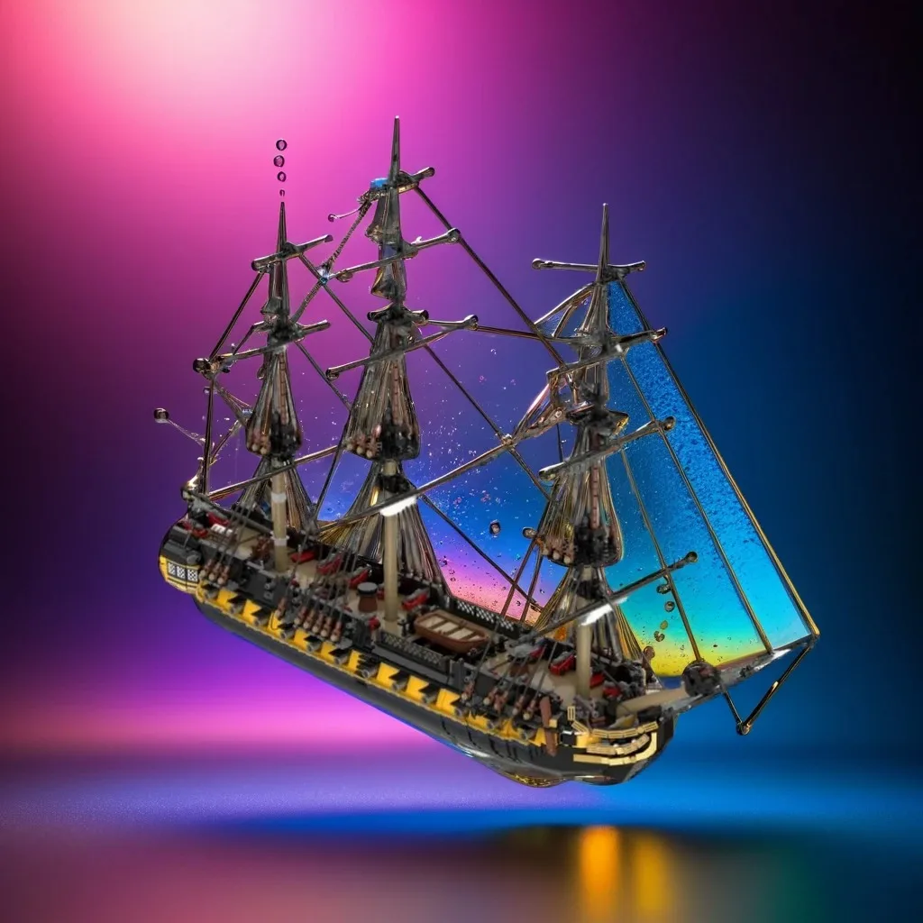 

6029 шт. Moc HMS Romulus DIY Модель Строительные блоки-Креативная инженерная образовательная игрушка для подарка на день рождения