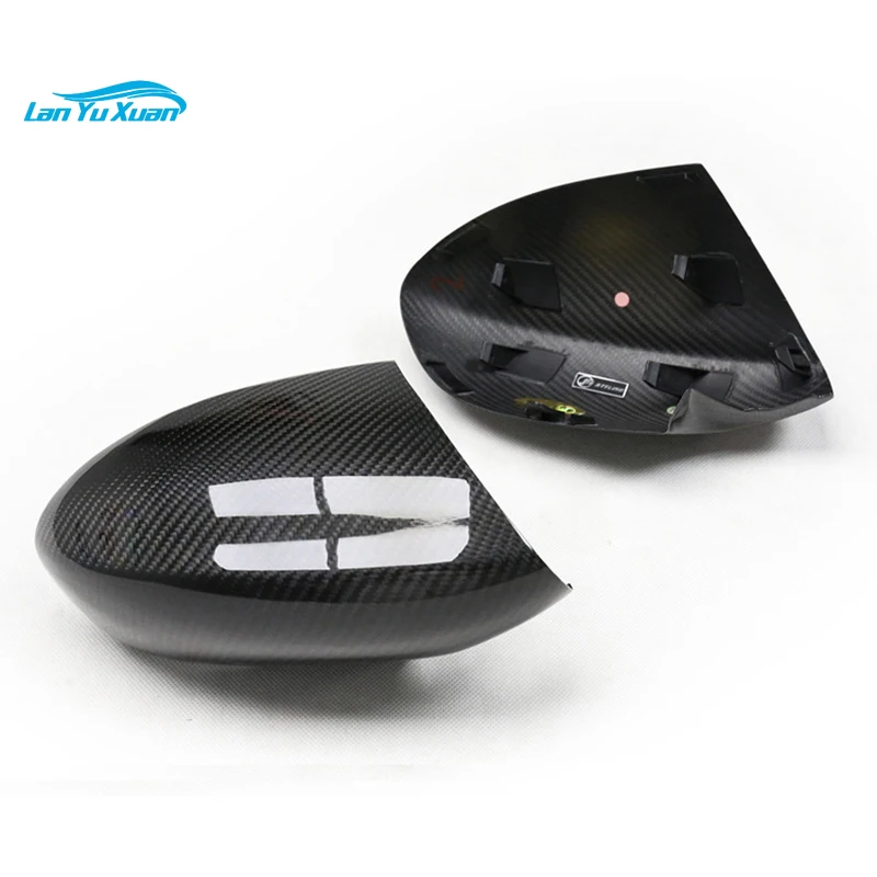 Carbon Fiber Fibre Side Mirror Cover Caps For BMW 1M E82 E90 E92 E93