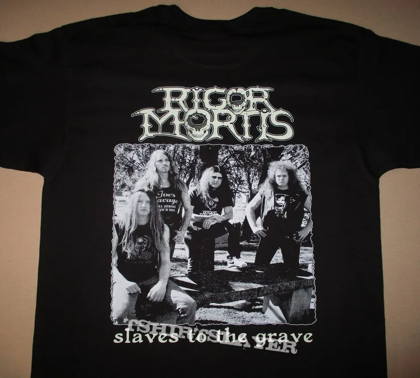 Rigor Mortis Slaves To The Grave T-Shirt Short Sleeve Black Size S to 5XL BE150