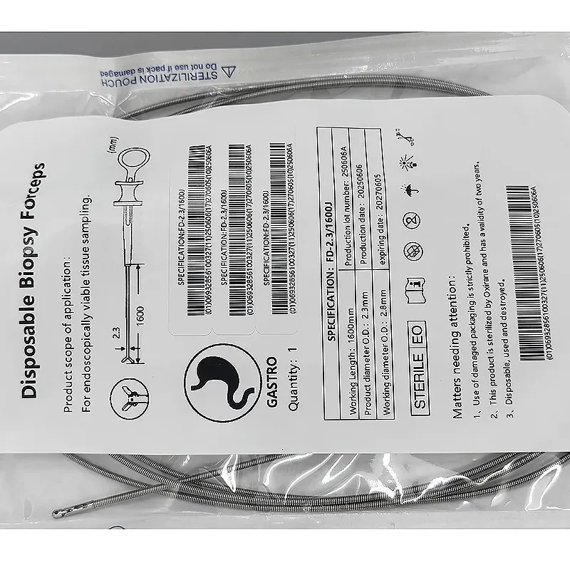 Disposable Stainless Steel Biopsy Forceps BF-240 For Gastroscope Colonoscope Bronchoscope