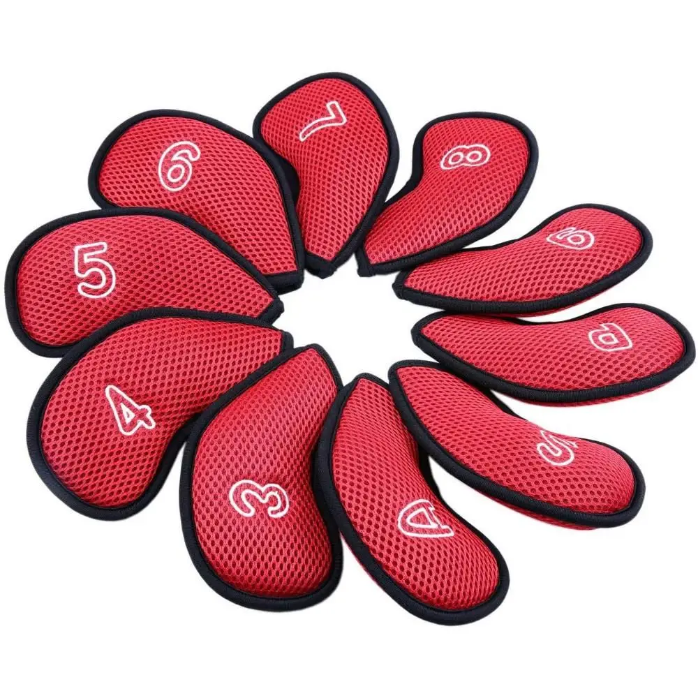 Neoprene Golf Head Cover 3,4,5,6,7,8,9,P,S,A Golf Club Cover Golf Putter Accessories Golf Headcovers Golf Iron Covers Set