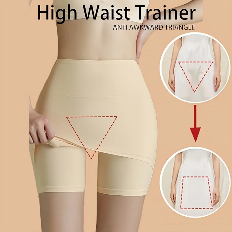 1 шт. женские высокоэластичные корректирующие защитные брюки, новые бесшовные двухслойные бесшовные закрывающие промежность