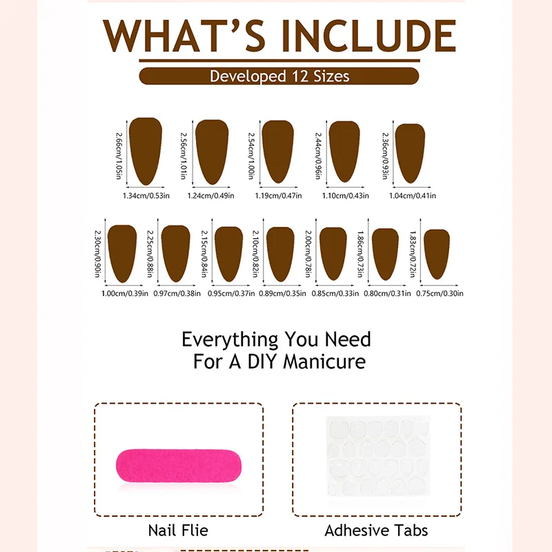 24 SZTUKI Niebieskie Gradientowe Paznokcie Sztuczne do Naklejania z Motywem Kwiatów 3D, Muszelki, Kształt Migdałowy, Sztuczne Paznokcie dla Kobiet, Słodkie, Metaliczne Srebrne Paznokcie w Stylu Ins