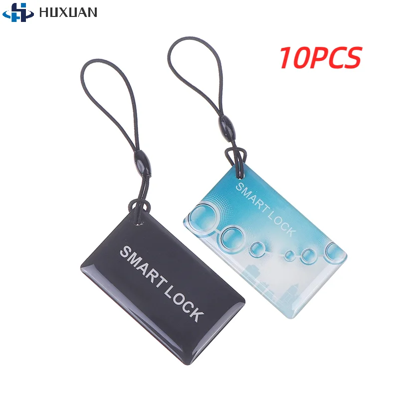 

10Pcs/lot IC Card 13.56Mhz Small RFID Card For Electronic Smart Door Lock Card Digital Smart Fingerprint Locks Unlock Black/Blue