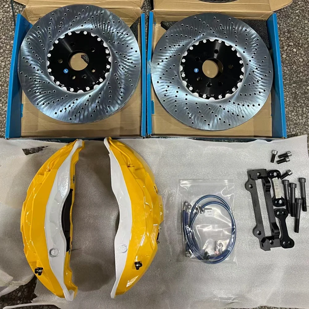 BBK 10 Piston Brake Calipers Kit 400mm-440mm Disc Kit Rim 21 Inch for Lixiang L9 Porsche 911 Cayenne Taycan Paramera