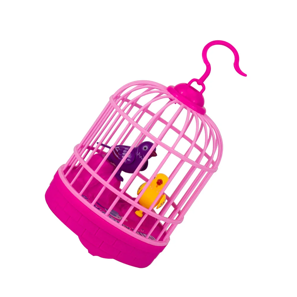 Bird Cage Toy Simulation Parrot Kids Electric Childrens Toys Mini Voice Sensor Imitation Children’s