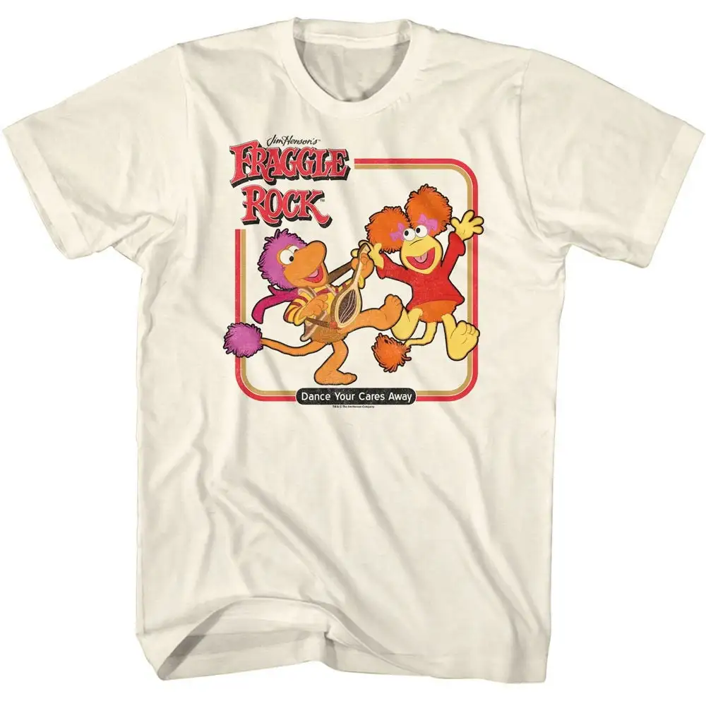 Fraggle Rock Dance Square Natural T Shirt