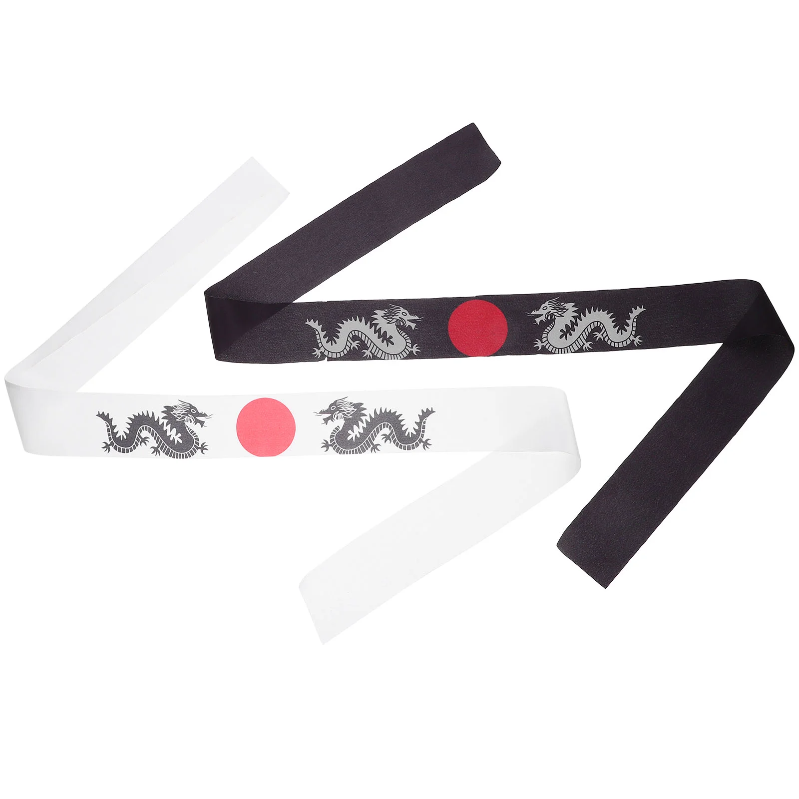 

2 Pcs Japanese Hair Band Headscarf for Men Cooking Costume Headband Running Style Sushi Chef Wraps Sports Spa