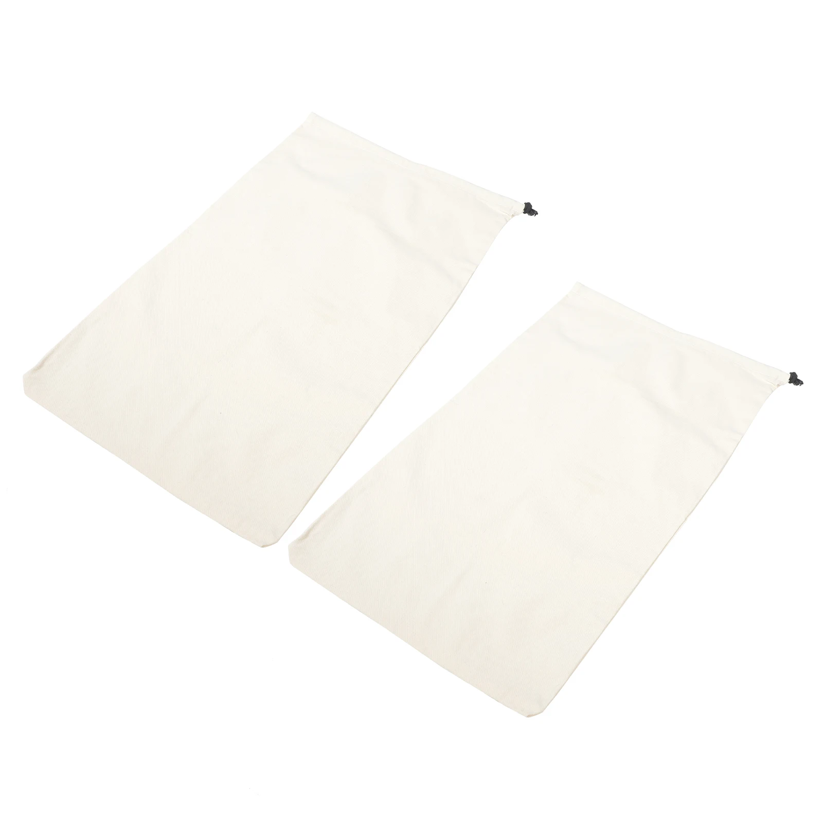 

2pcs Storage Bags Clothes Drawstring Bedding Pouch Travel White Small Capacity Household Organizer Dust Proof Bag