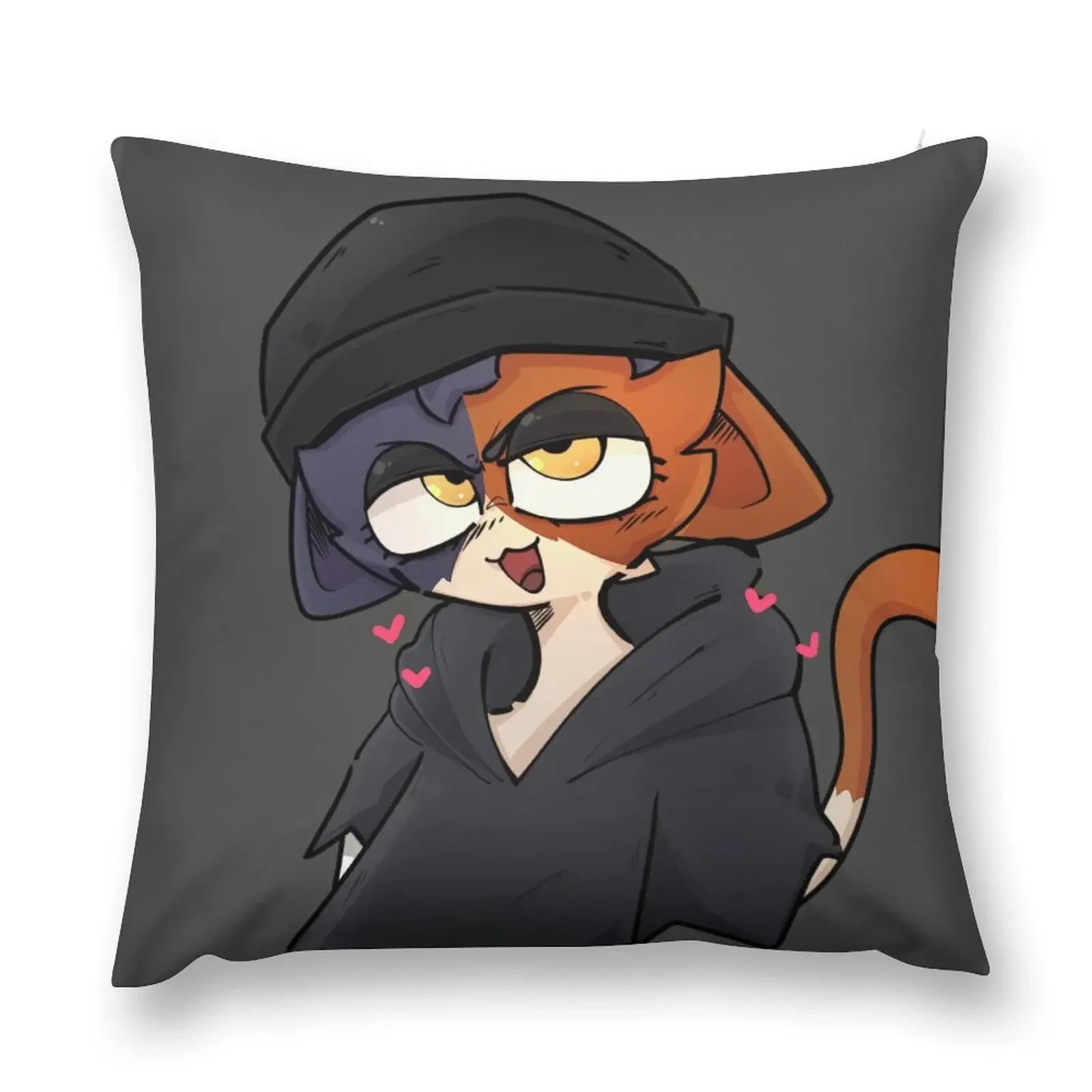 

Neco Meowskulls Throw Pillow Sofa Cushions Rectangular Cushion Cover pillow