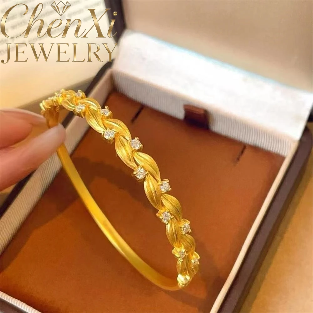 Sand Gold Vine Wrapped Around Twisted Wheat Ears Bracelet Luxury Quality Fashion Jewelry Exquisite Elegant Popular Charms Young