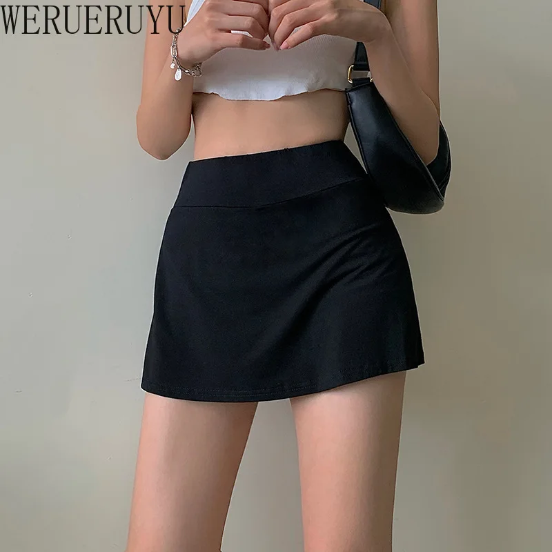 Sexy Mini Tennis Skirt Y2k Clothes Korean Fashion High Waist Sport Style Black White Summer Short Aesthetic Skirts for Women New