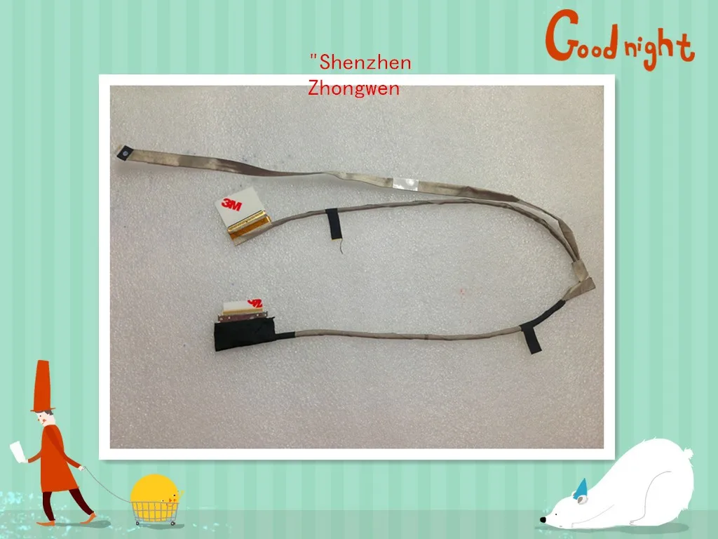 Free shipping NEW  VAW00 DC02001MG00 CN-0DR1KW LVDS CABLE FOR DELL INSPIRON 15R 3521 3537 5521 V2521D 0DR1KW LCD LVDS CABLE