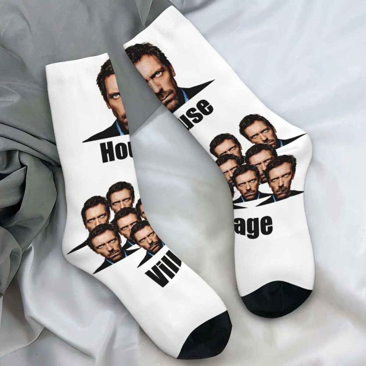 

Носки Dr. Gregory House, американские медицинские чулки в стиле Харадзюку, мягкие носки унисекс для скалолазания, зимние противоскользящие носки с графическим рисунком