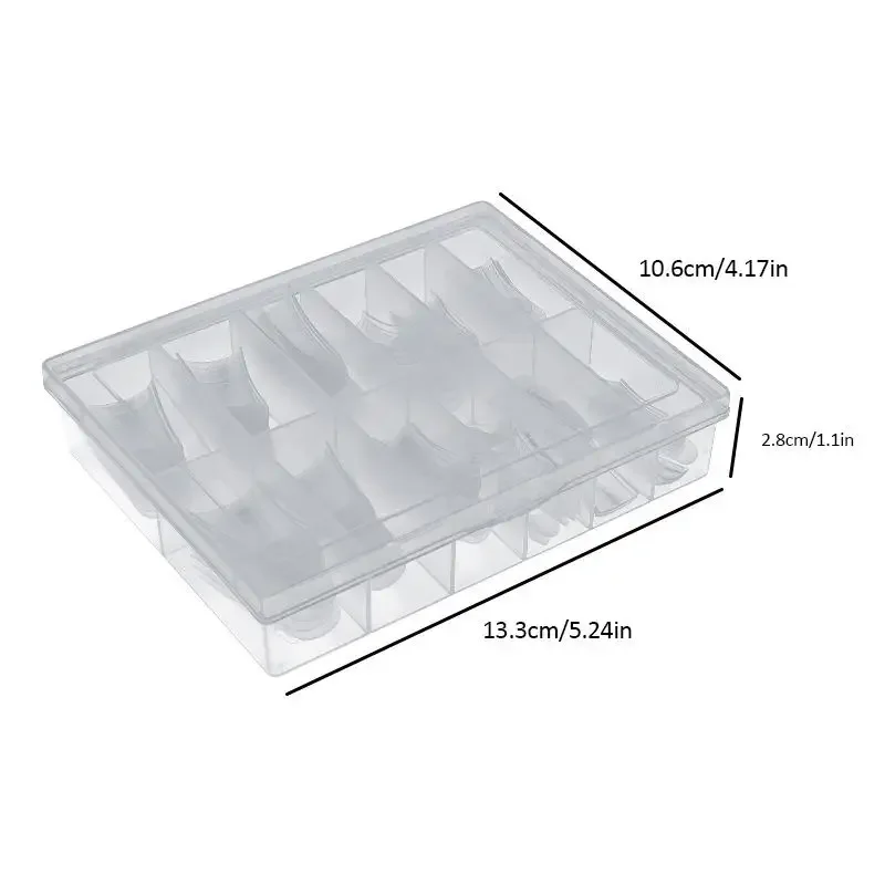 120 pz/scatola stampi per unghie a forma di becco d'anatra doppia forma copertura completa costruzione rapida stampo in gel acrilico punte per unghie finte estensione forme superiori