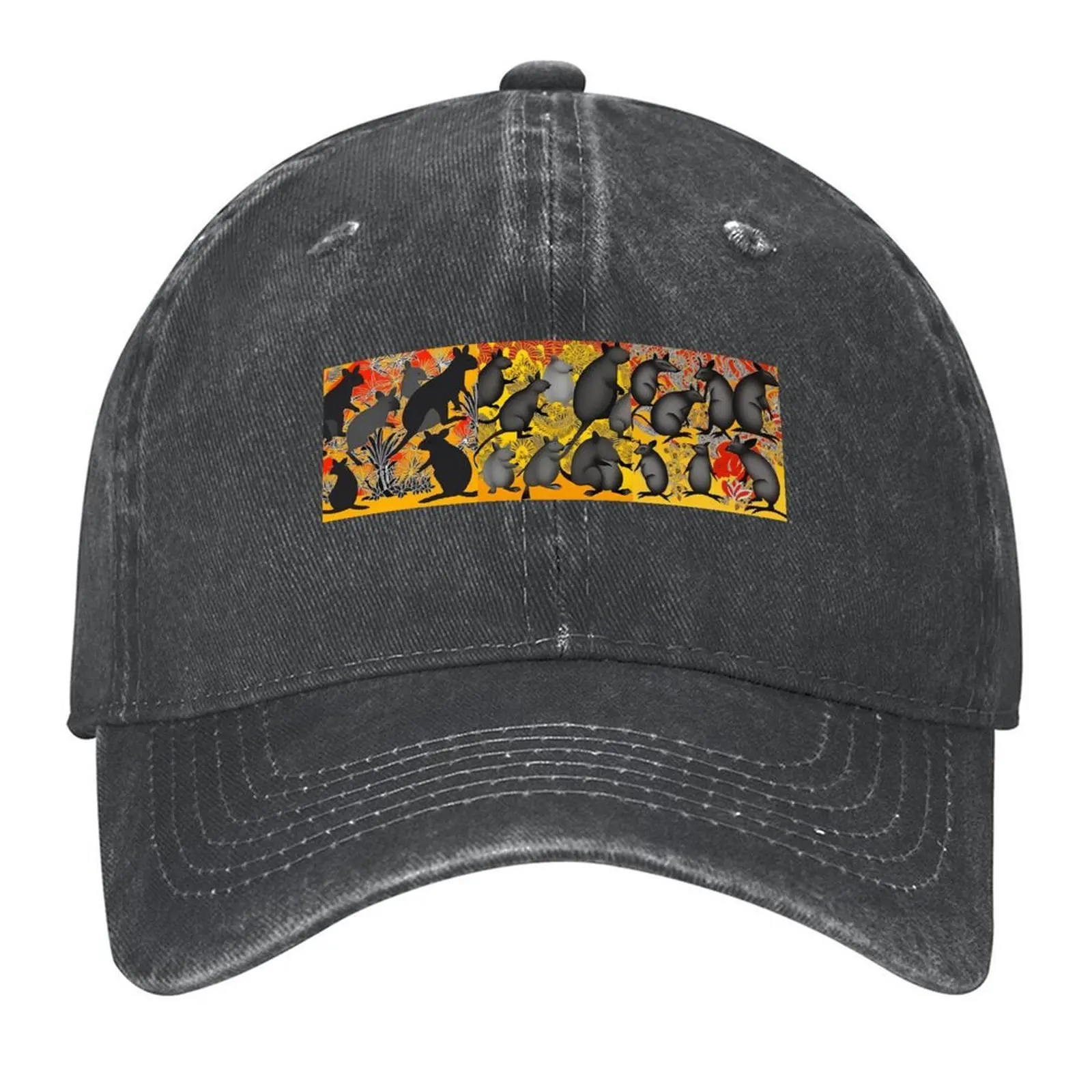 

Wallaby art 3 Baseball Cap Hat Man For The Sun New Hat hats for men Golf Hat Man Woman Hats Men's