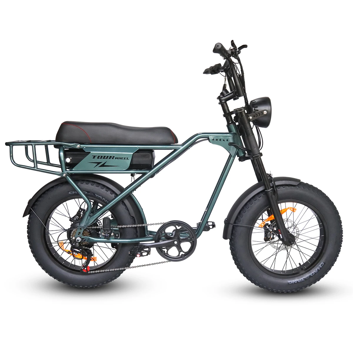 T3RPO 500W Electric Bicycle 20 Inch Men's Bike Fat Tires Ebike 48V 12.5AH Lithium Battery 25KM/H Mountain Motor Ebike