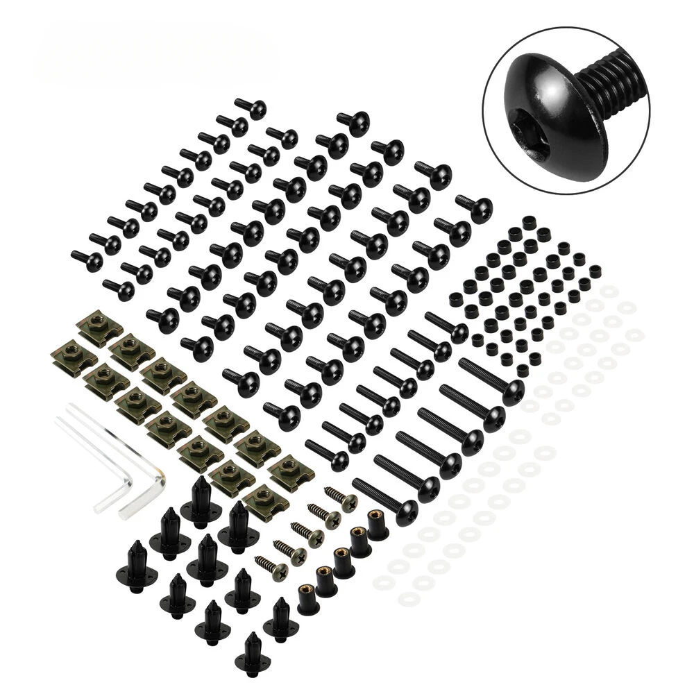 190 STKS Motorcycle Voorruit Kuip Bouten Fastener Clip Schroeven Kit Voor SUZUKI GSXR 600 750 1000 K1 K2 K3 K4 K5 K6 K7 K8 K9 K10