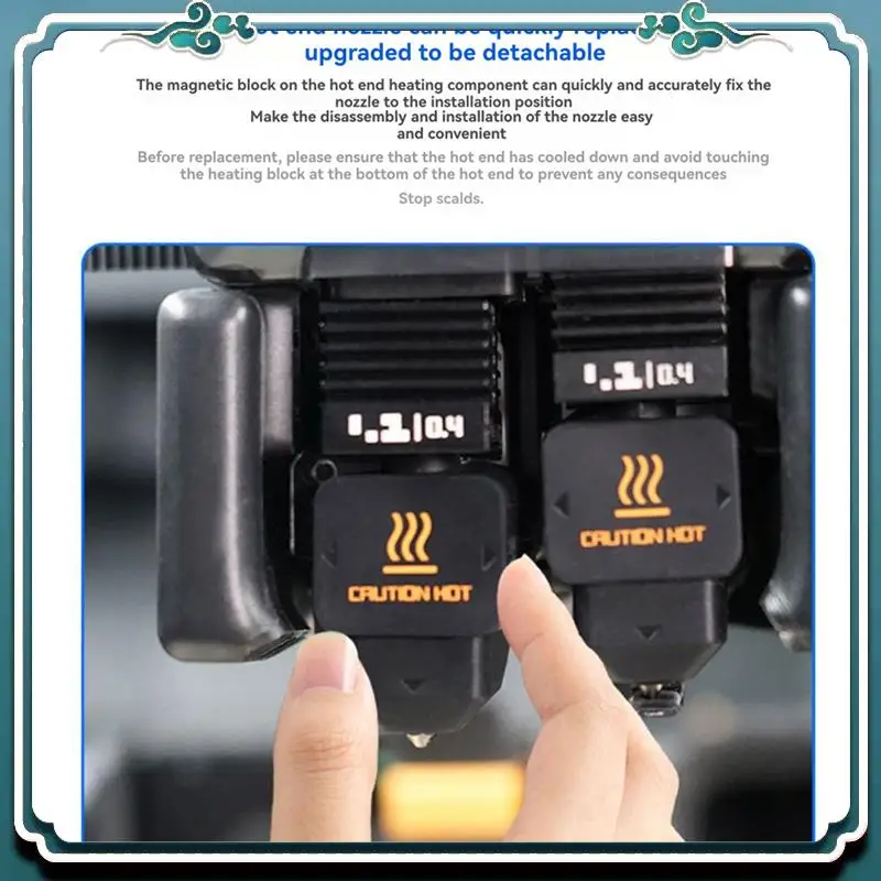 

Easy To Use 2Pcs For Bambu Lab H2D Hotend Kit Hardened Steel Nozzle For Bambu Lab H2D AMS Hotend Kit 3D Printer Accessories 0.6M