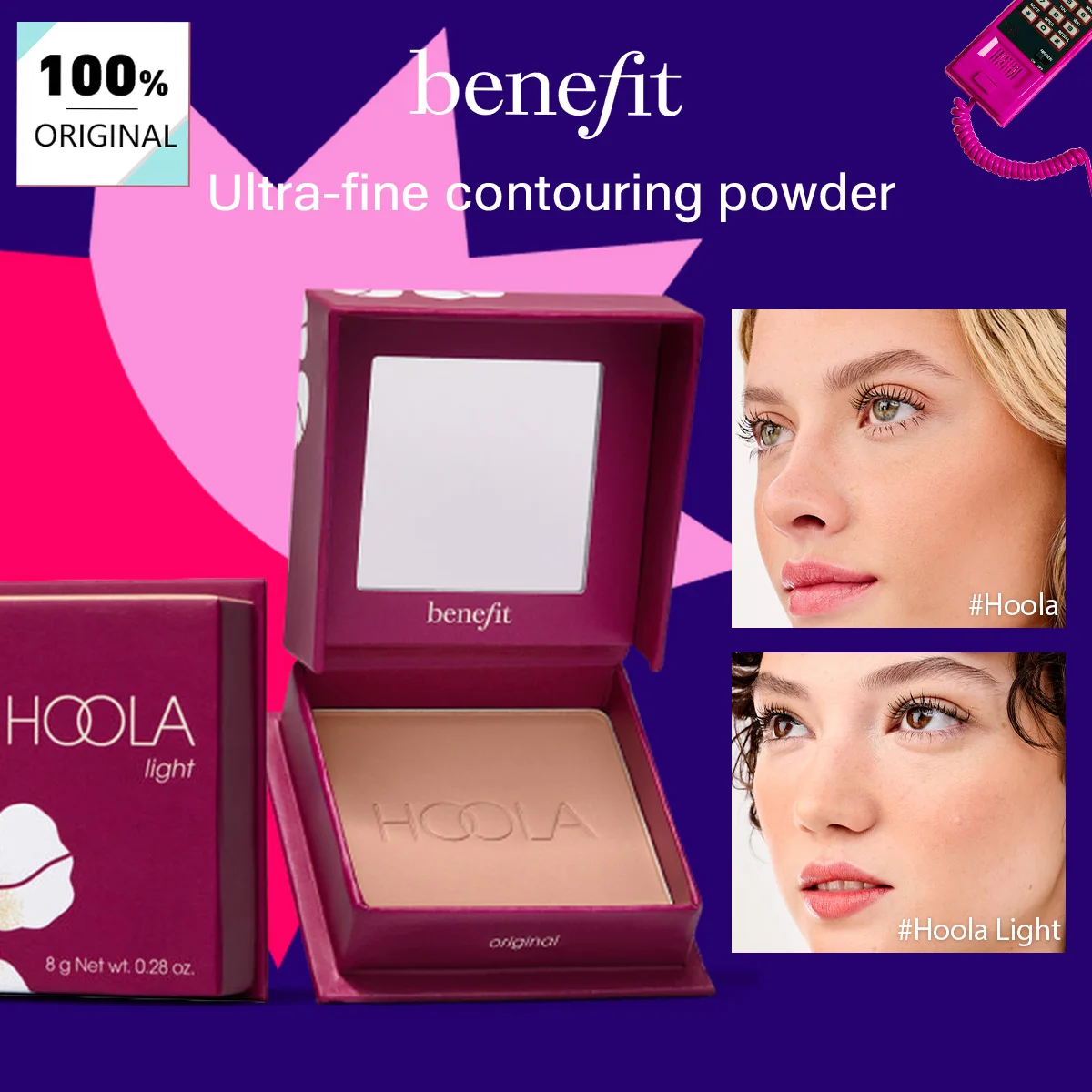 Benefit Hoola Matte Bronzer Powder Hoola/Hoola Light, Fine Smooth Powder, Light Adhesion, Suitable For Different Skin Tones