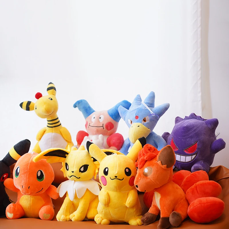 Pokemon Plush Toys Eevee Gengar Mewtwo Plushies Snorlax Stuffed Doll Jolteon Lapras Meowth Peluche Toys Hobbies Gift For Kids