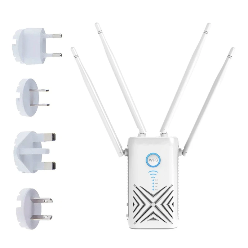 Improve Net Operate Highly Performances 2.4GHZ 5GHZ 1200M WiFi Extenders Repeater Net External Antenna QXNF