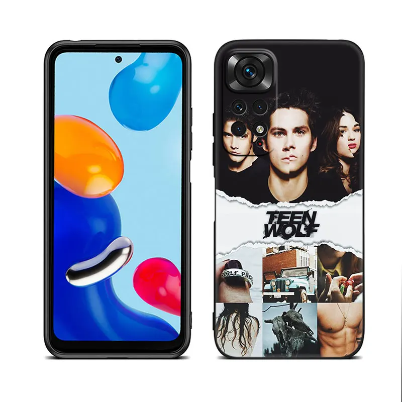 Teen Wolf Black Phone Case For Xiaomi Redmi Note 12 + 11 11S 11T 11E 10 10T 5G 10S 9S 9 8T 7 6 Pro Silicone Cover