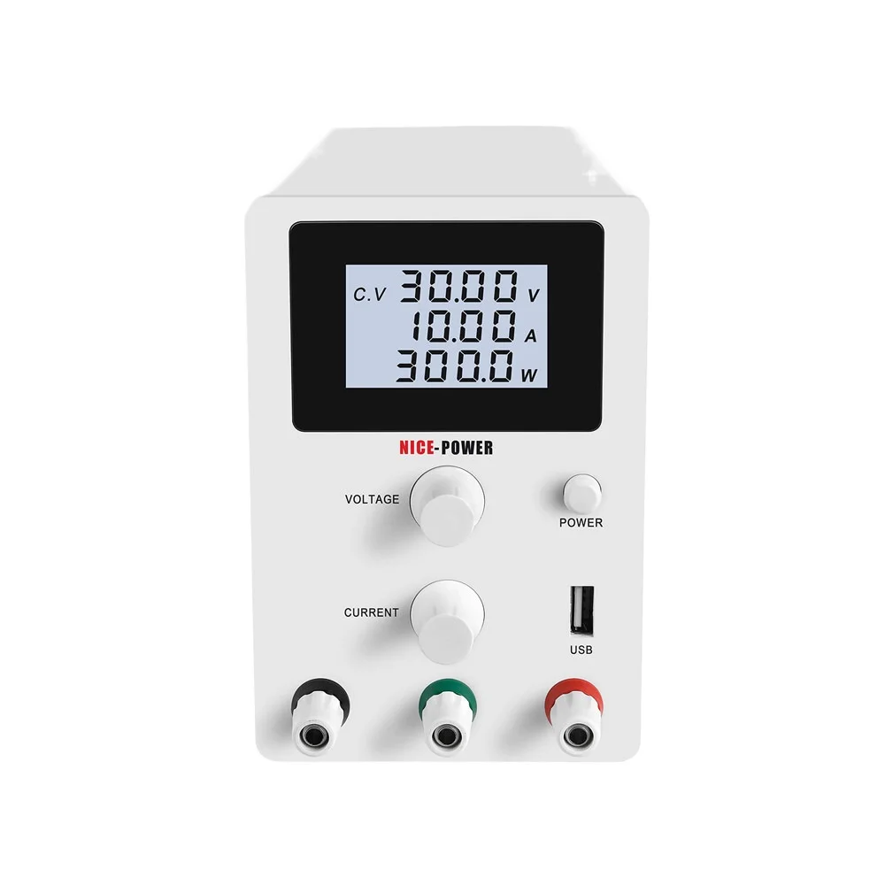 R-SPS3010D 30V10A300W 15V12V5V Lab DC Regulated Power Supply Digital Adjustable Switching Lab Test Repair Power Souce