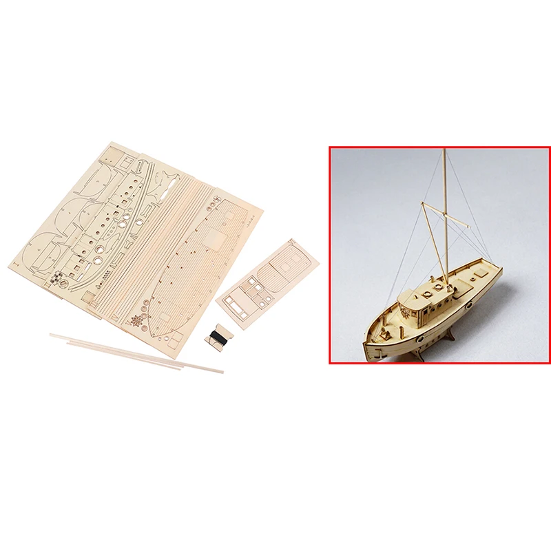 Hot sale 1/30 Nurkse Assembly Wooden Sailboat DIY Wooden Kit Puzzle Toy Sailing Model Ship Gift for Children and Adult