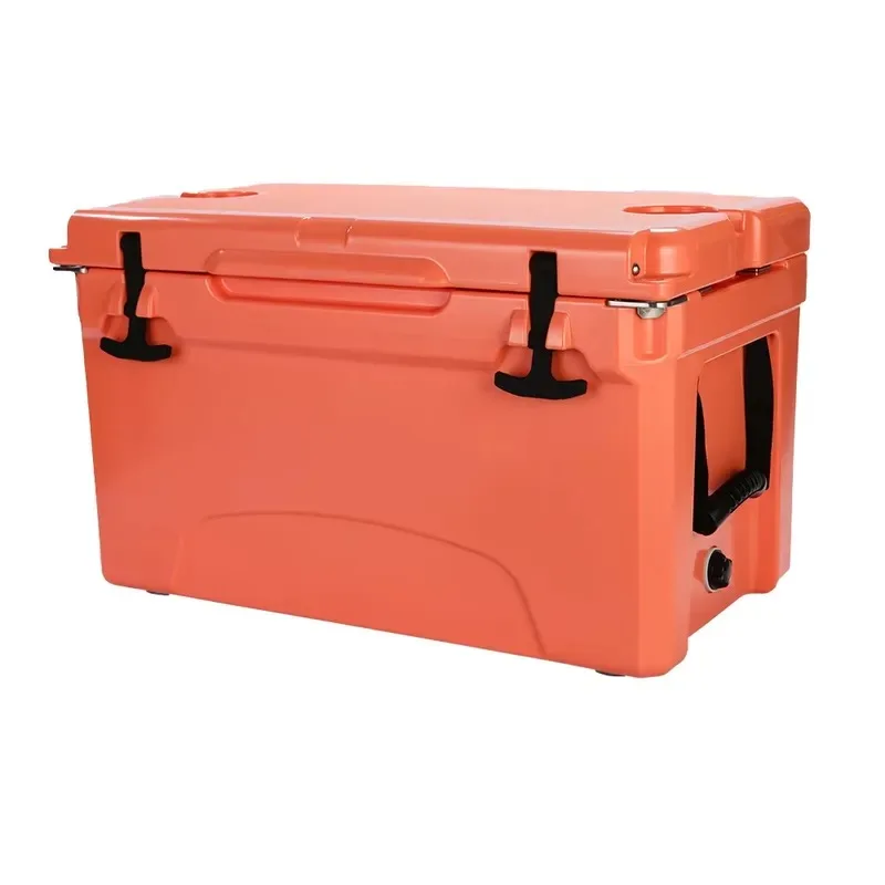 Wholesale Modern 40QT Portable Rotomolded Hard Ice Cooler Box Food Grade Polyethylene Material with Wheels for Cold Storage