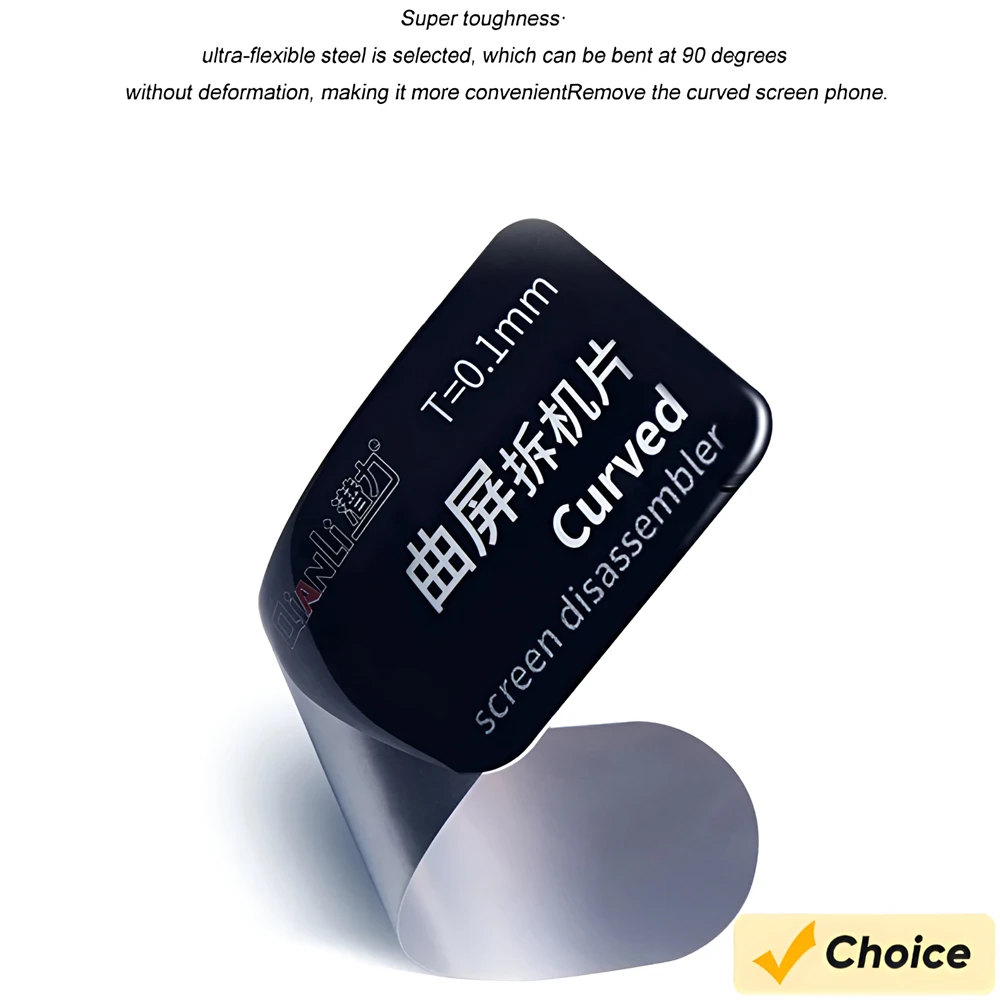 

0.1mm Thin QIANLI Card Ultra-thin Metal LCD Screen Mobile Phone Dismantling Steel Sheet for SAMSUNG IPHONE IPAD Repair Tools Set