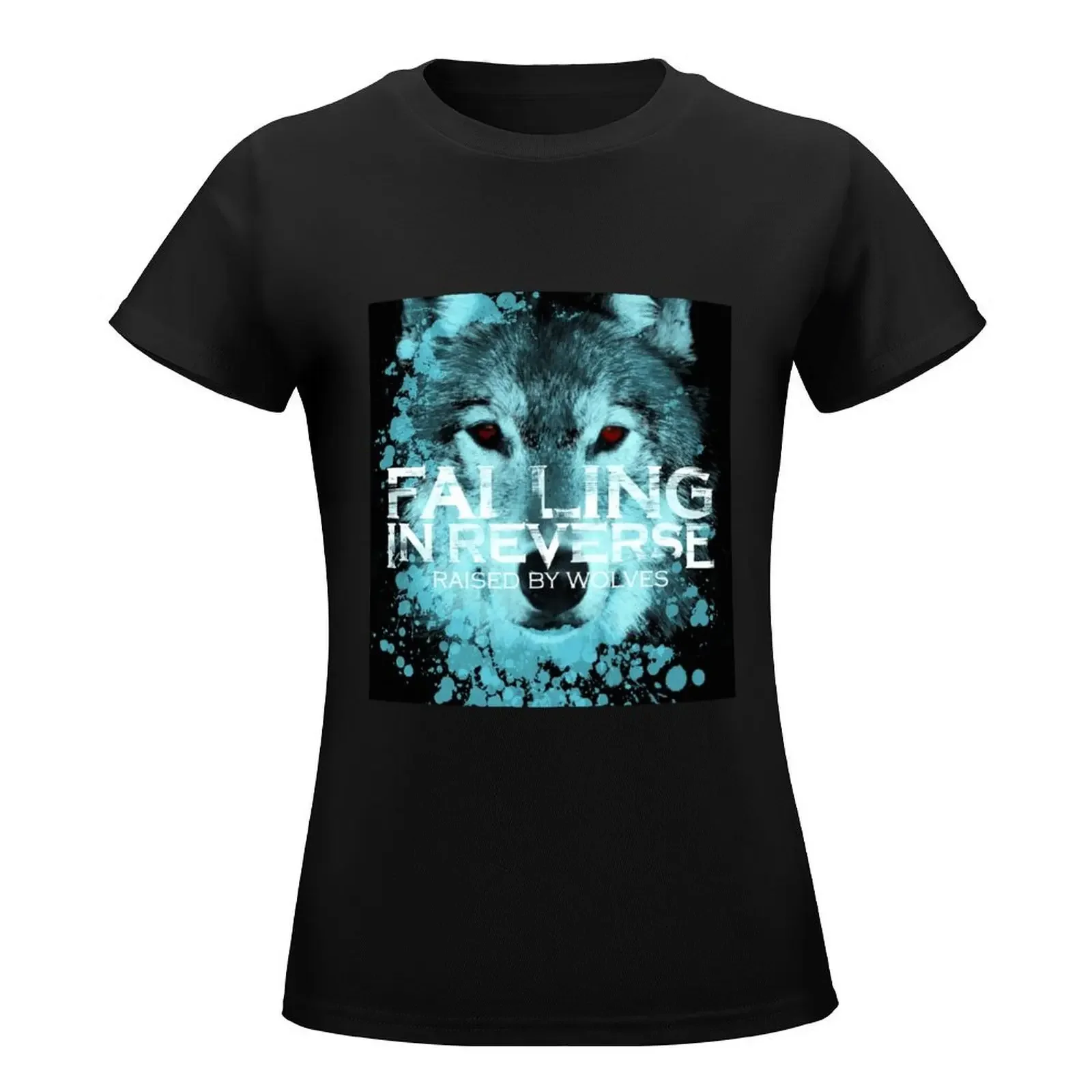 Falling In Reverse raised by wolves T-Shirt vintage clothes cute tops anime clothes graphics Women t shirt