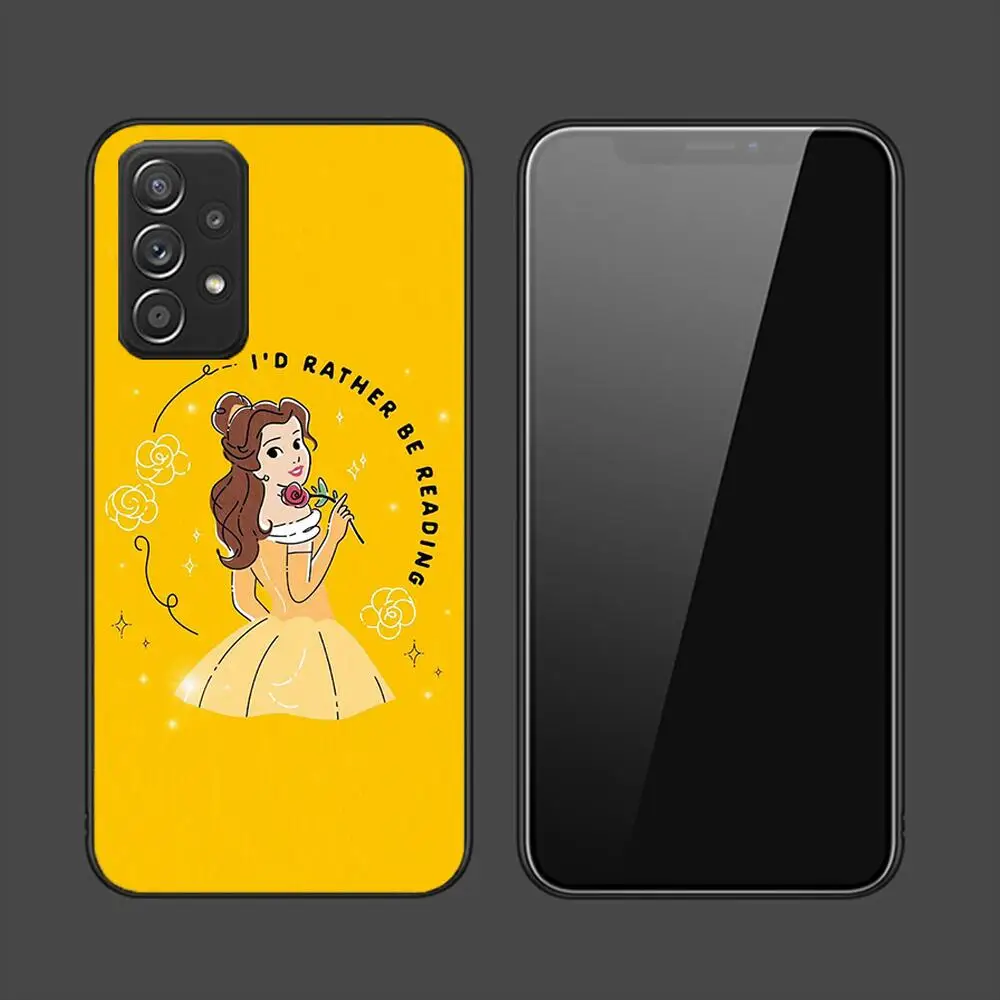 Beauty and the Beast Belle Phone Case For Samsung Galaxy A13 A52 A53 A73 A32 A51 A22 A12 A20e A50 A21 A72 A70 S 4G 5G TPU Cover