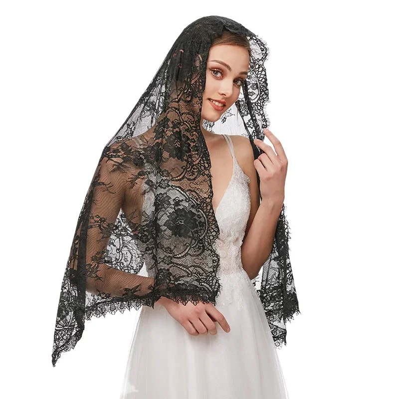 Spanish Pico Mantillas Lace Triangle Veil Wedding Accessories Wholesale