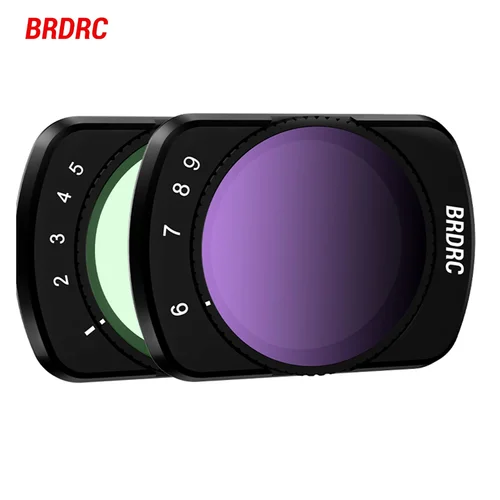 BRDRC VND Kit de filtros para DJI Osmo Pocket 3 VND2-32/VND64-512 magnético ajustable lente cámara accesorio de fotografía profesional