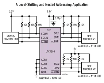 LTC4305CDHD LTC4305IDHD LTC4305IGN LTC4305 - 2-Channel, 2-Wire Bus Multiplexer with Capacitance Buffering