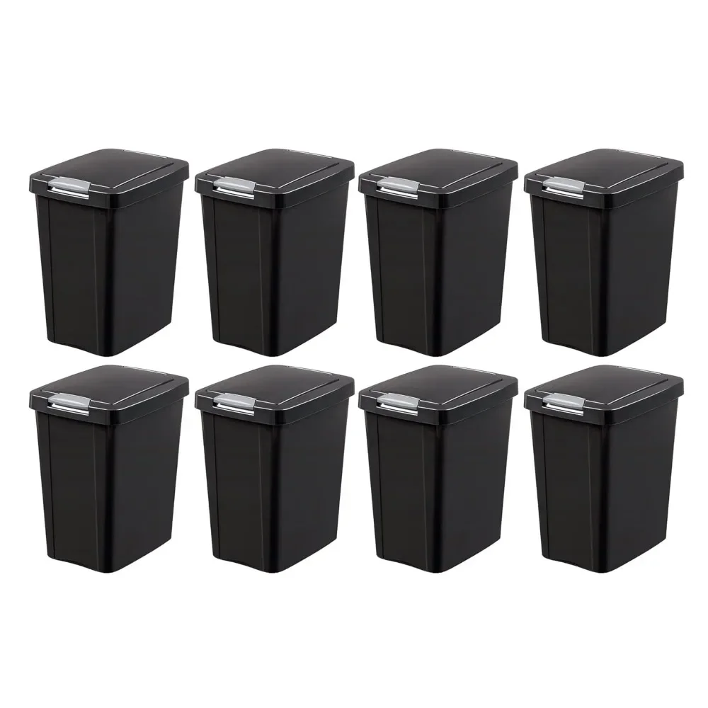 

7.5 Gallon TouchTop Wastebasket with Lid That Opens with Touch, Conceals Trash in The Kitchen, Bathroom, Mudroom or Office